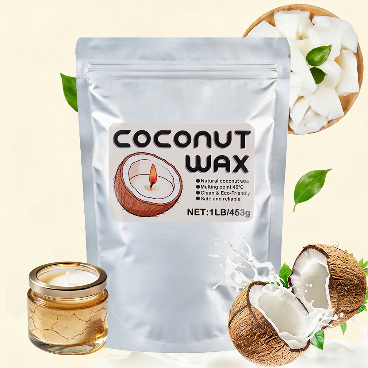 Candle Making Scents - 1Lb/453g Natural Coconut Wax DIY Candle