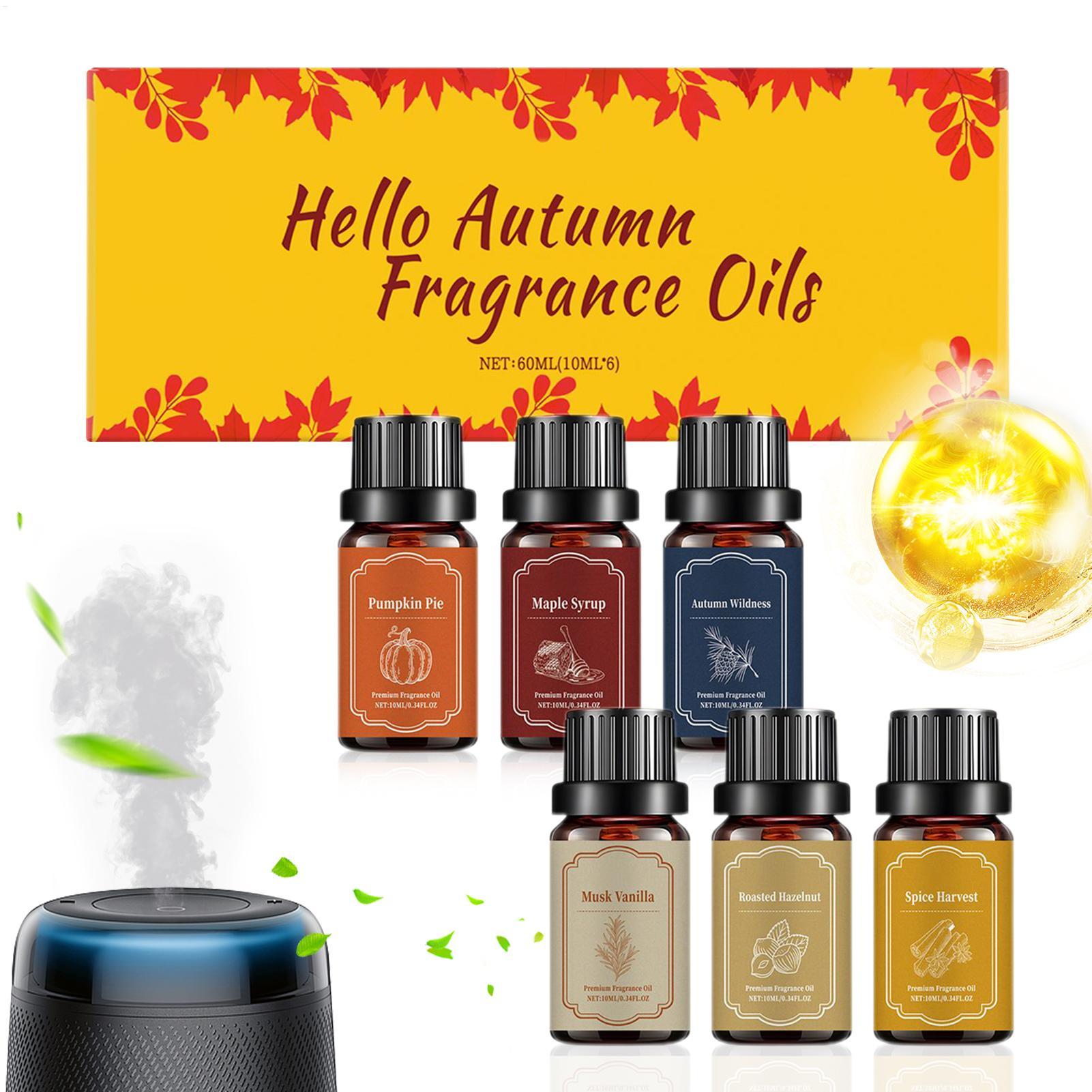 Candle Making Scents - 6pcs Fall Scented Diffuser Oils Set