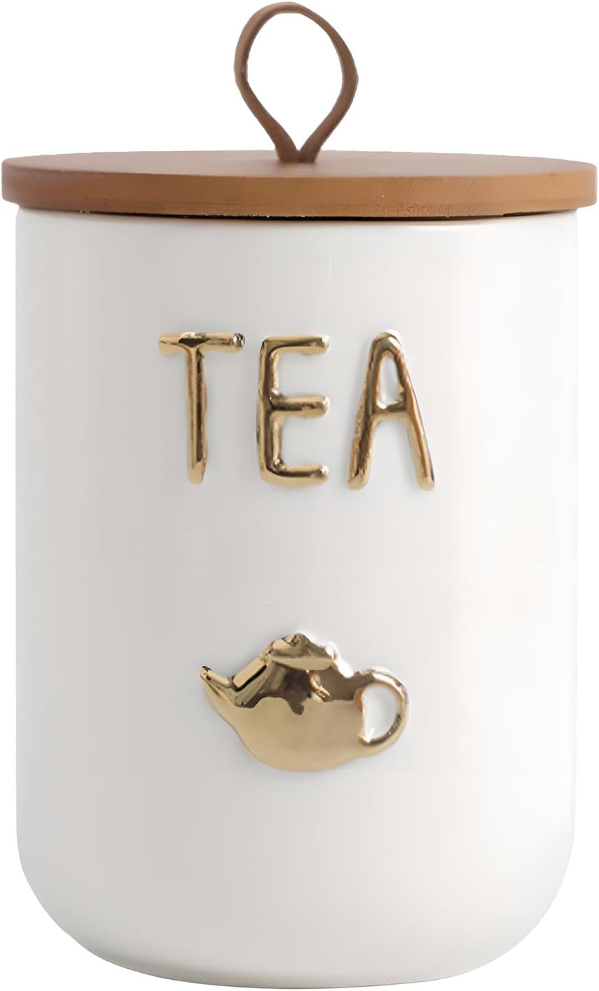 Tin Container Lid - Ceramics Tea Canisters with Airtight Seal