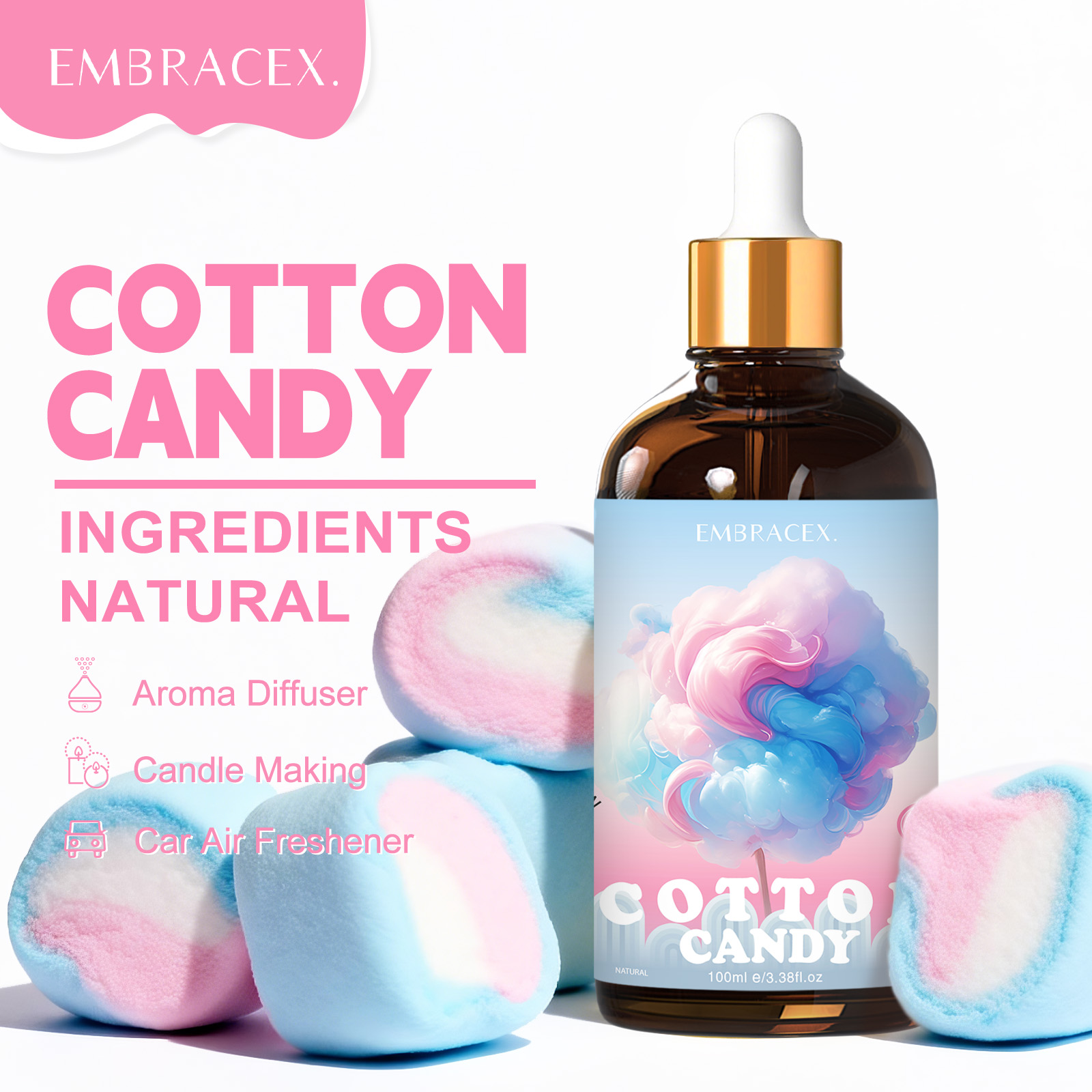 100ml Cotton Candy Essential O – обзор и цена Candle Making Scents