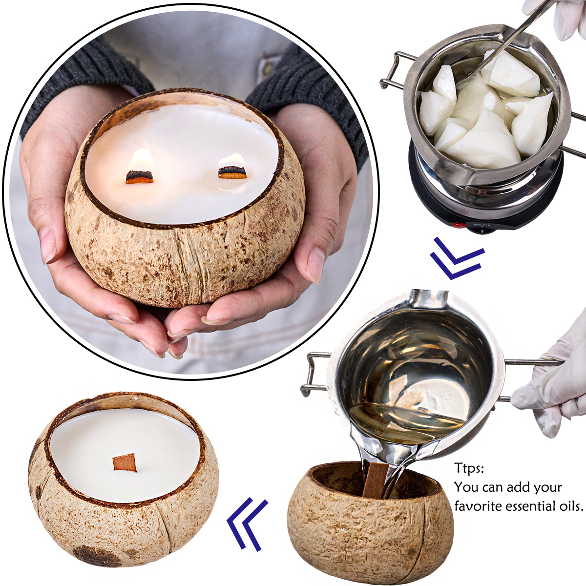 1Lb/453g Natural Coconut Wax D – обзор и цена Candle Making Scents