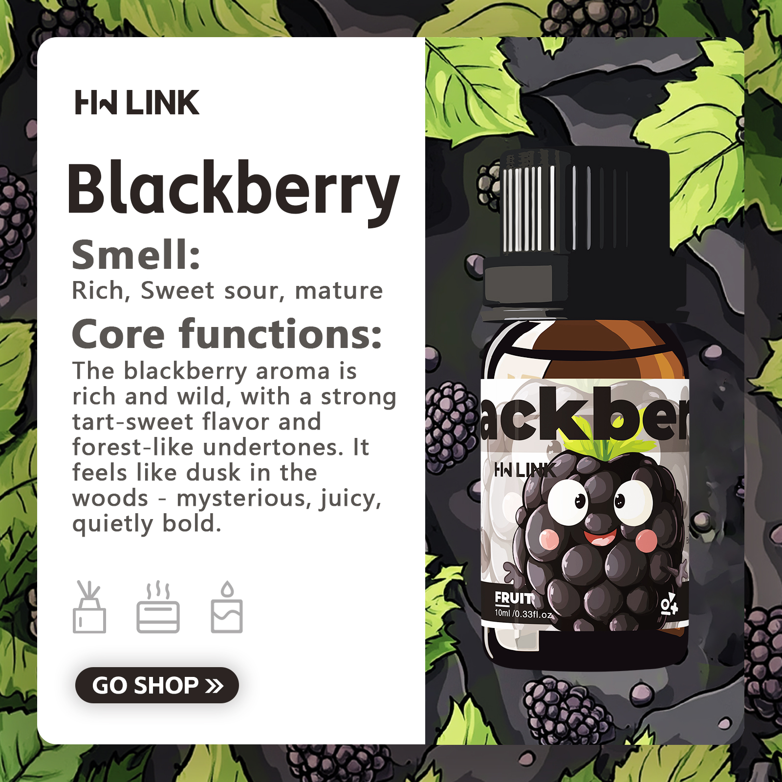 Blackberry Essential Oil Black – обзор и цена Candle Making Scents