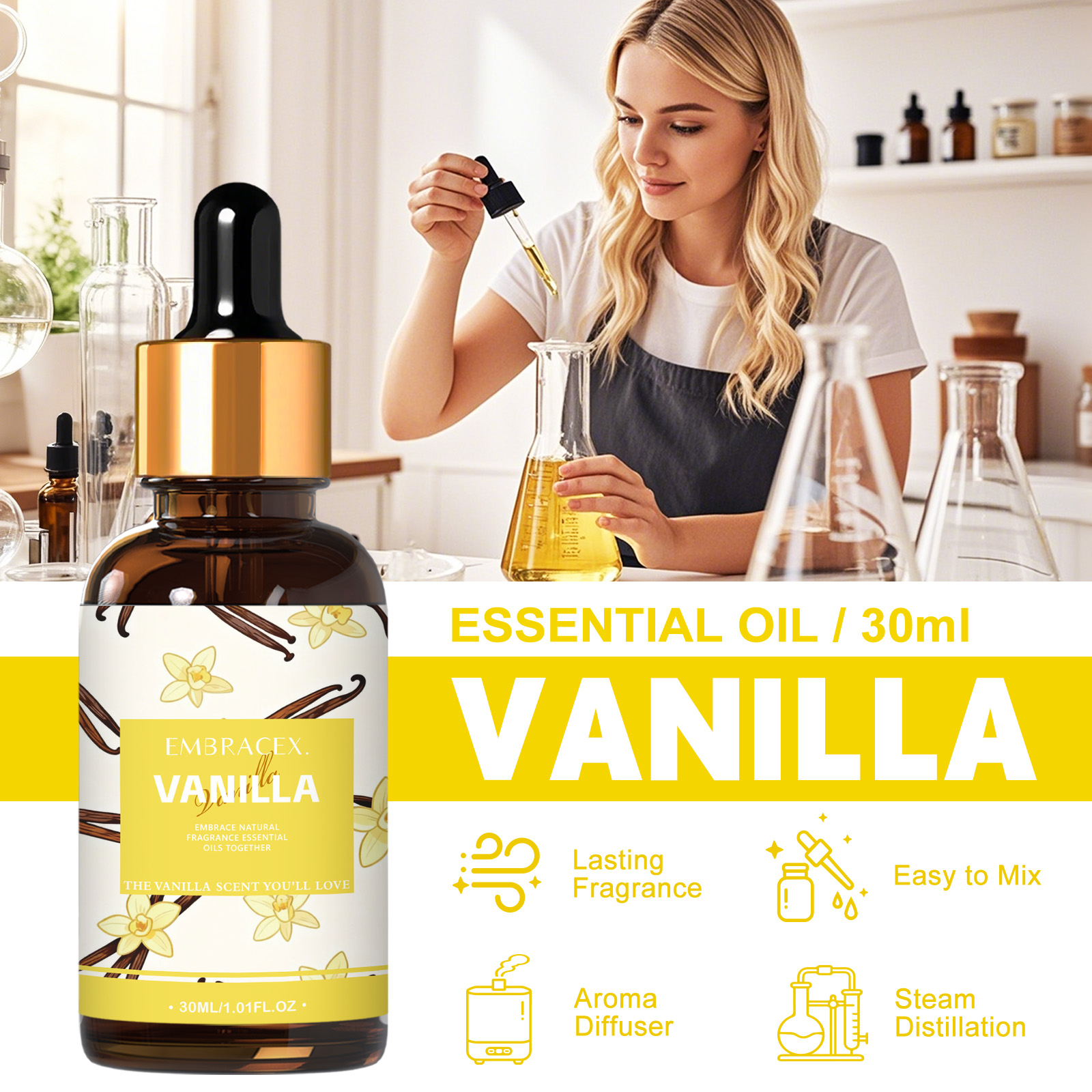 30ml Vanilla Essential Oil Per – обзор и цена Candle Making Scents