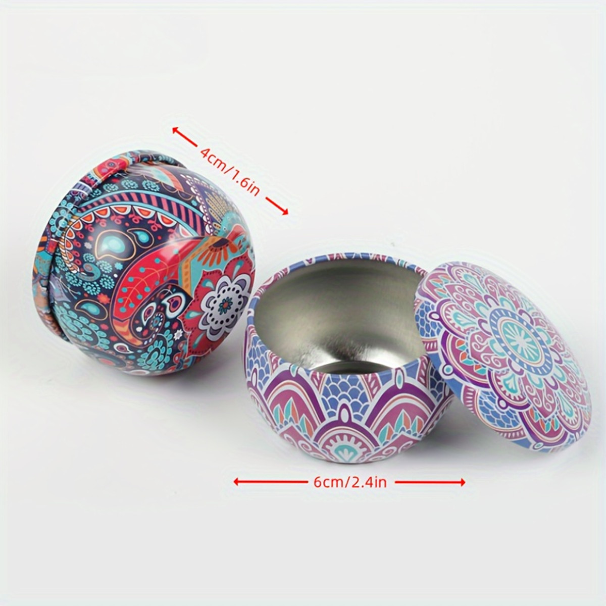 12pcs Premium Floral Printed C – обзор и цена Tin Container Lid