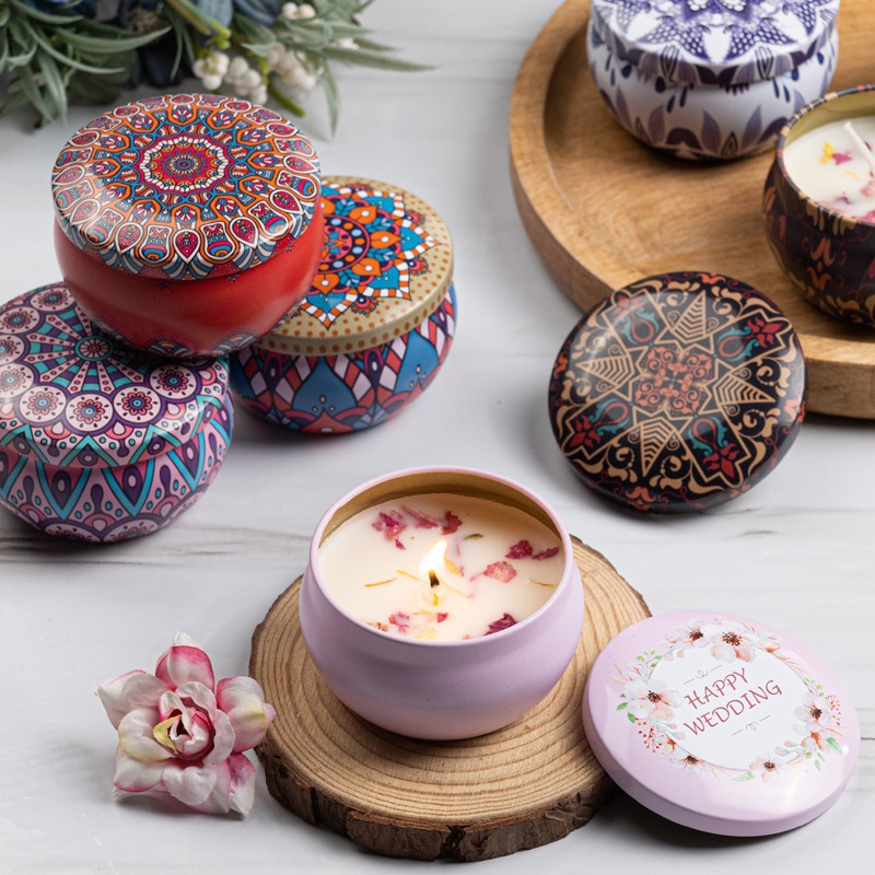 12pcs Premium Floral Printed C – обзор и цена Tin Container Lid