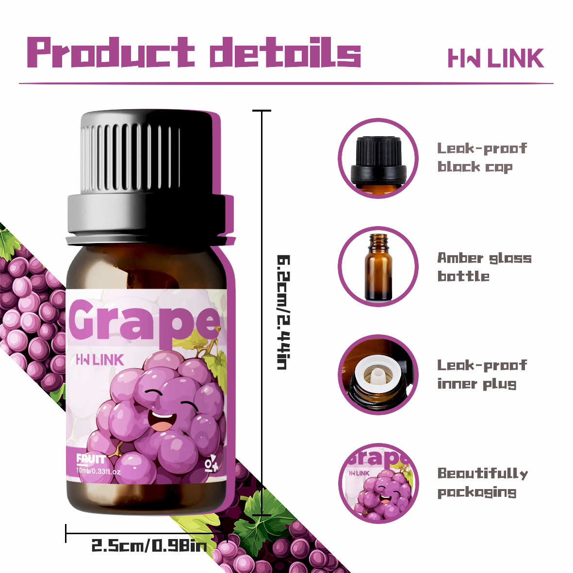 Grape Essential Oil 10ml Perfu – обзор и цена Candle Making Scents