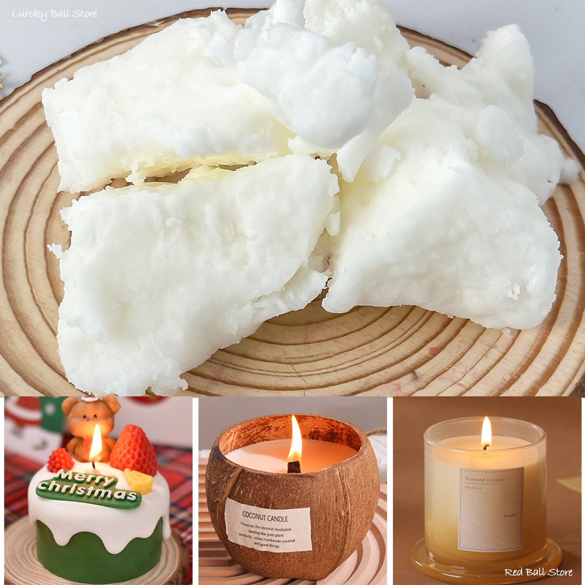100G Natural Coconut Wax Whole – обзор и цена Candle Making Raw Material Wholesale