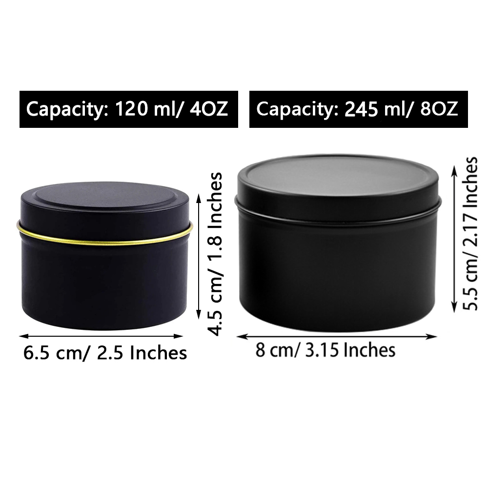 4oz/ 8oz Candle tins with lids – обзор и цена Tin Container Lid