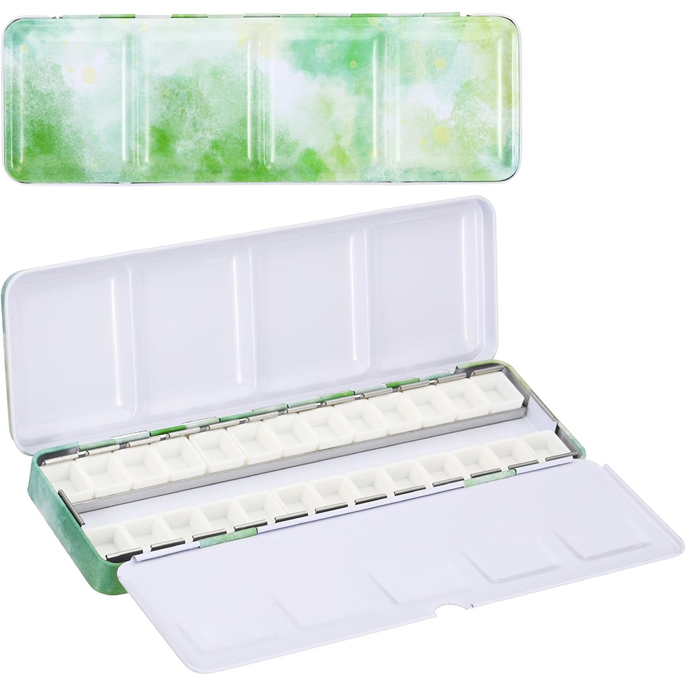 Empty Watercolor Palette, Meta – обзор и цена Tin Container Lid