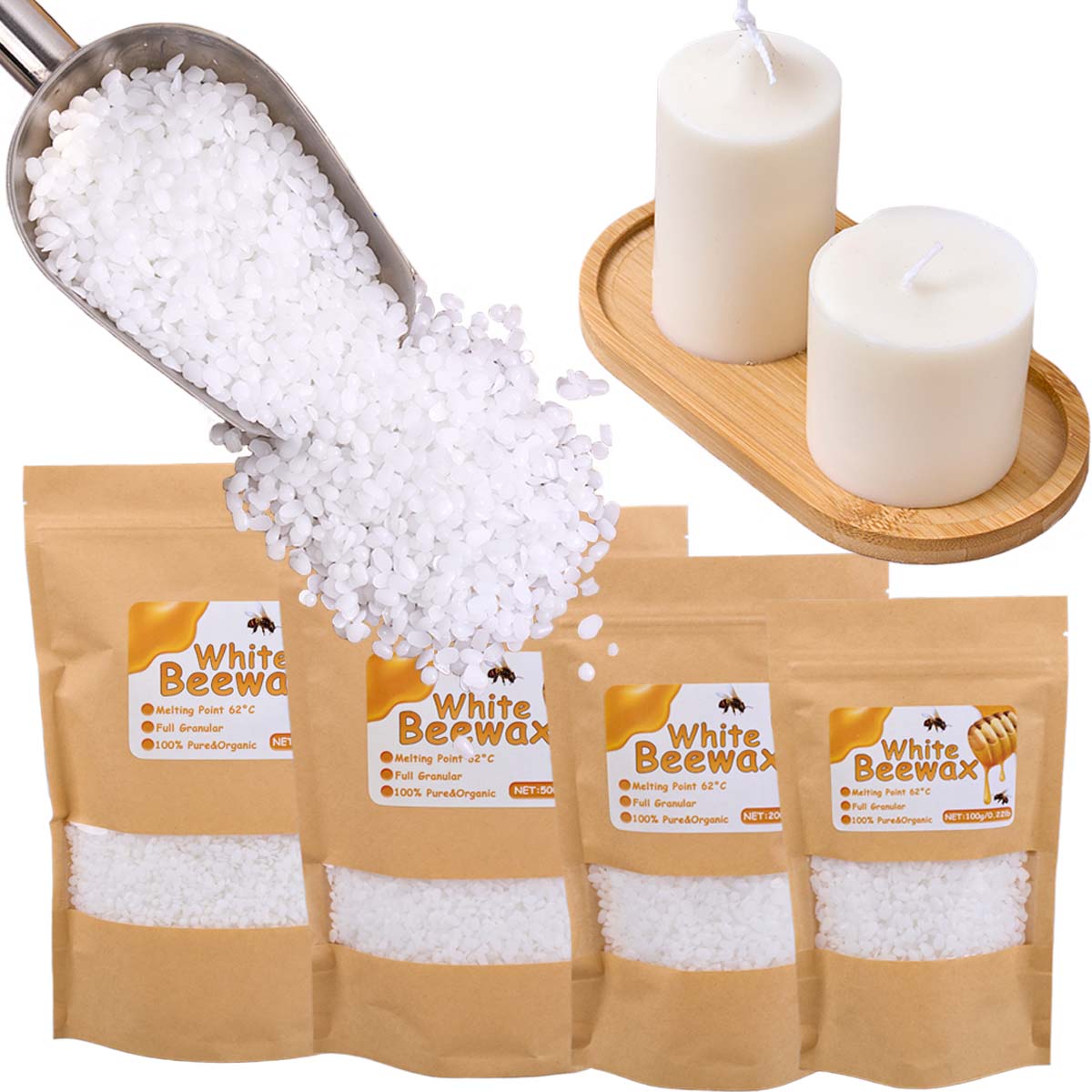 White Beeswax Pure Natural Gra – обзор и цена Candle Making Scents