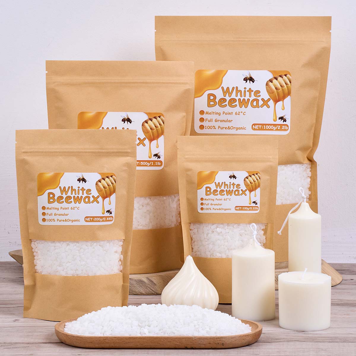 White Beeswax Pure Natural Gra – обзор и цена Candle Making Scents