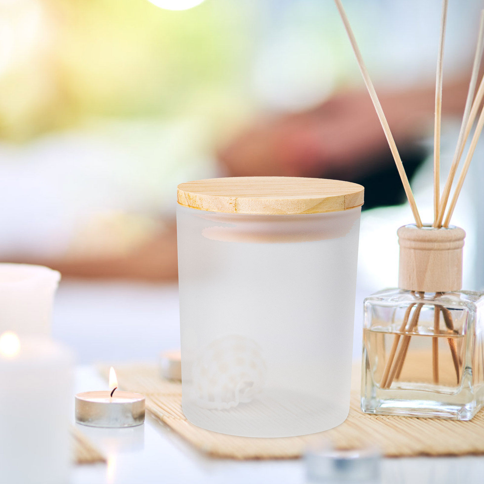 4Pcs Frosted Cups with Lids Gl – обзор и цена Candle Making Jars Wholesale