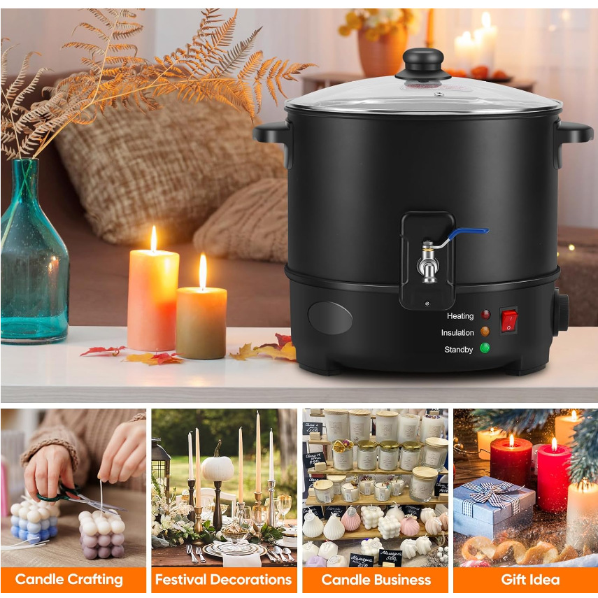 6L Small  Wax Melter Paraffin  – обзор и цена Candle Making Kits