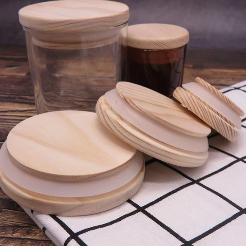 Wooden Lids Silica Gel Circle  – обзор и цена Candle Making Jars Wholesale