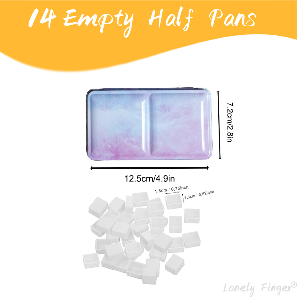 Empty Watercolor Palette Tin S – обзор и цена Tin Container Lid