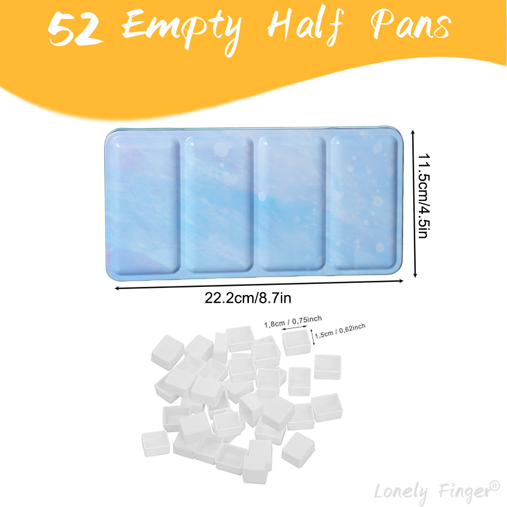 Empty Watercolor Palette Tin S – обзор и цена Tin Container Lid