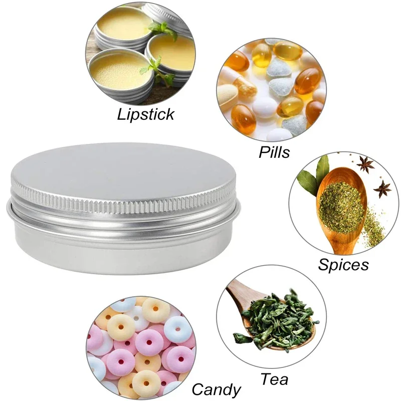 10Pcs Empty 5g-60g Round Alumi – обзор и цена Tin Container Lid