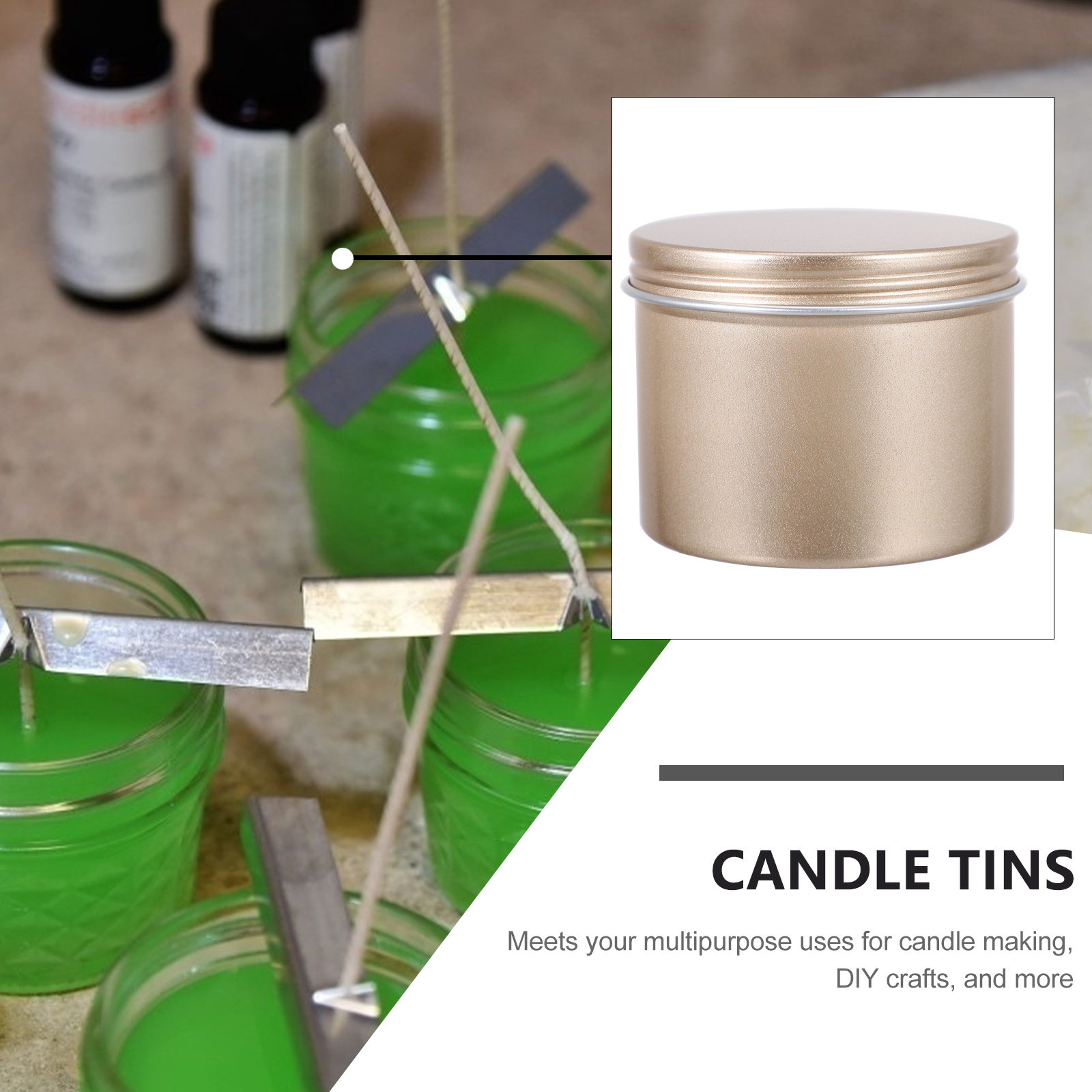 5Pcs Tins Aluminum Empty Metal – обзор и цена Tin Container Lid